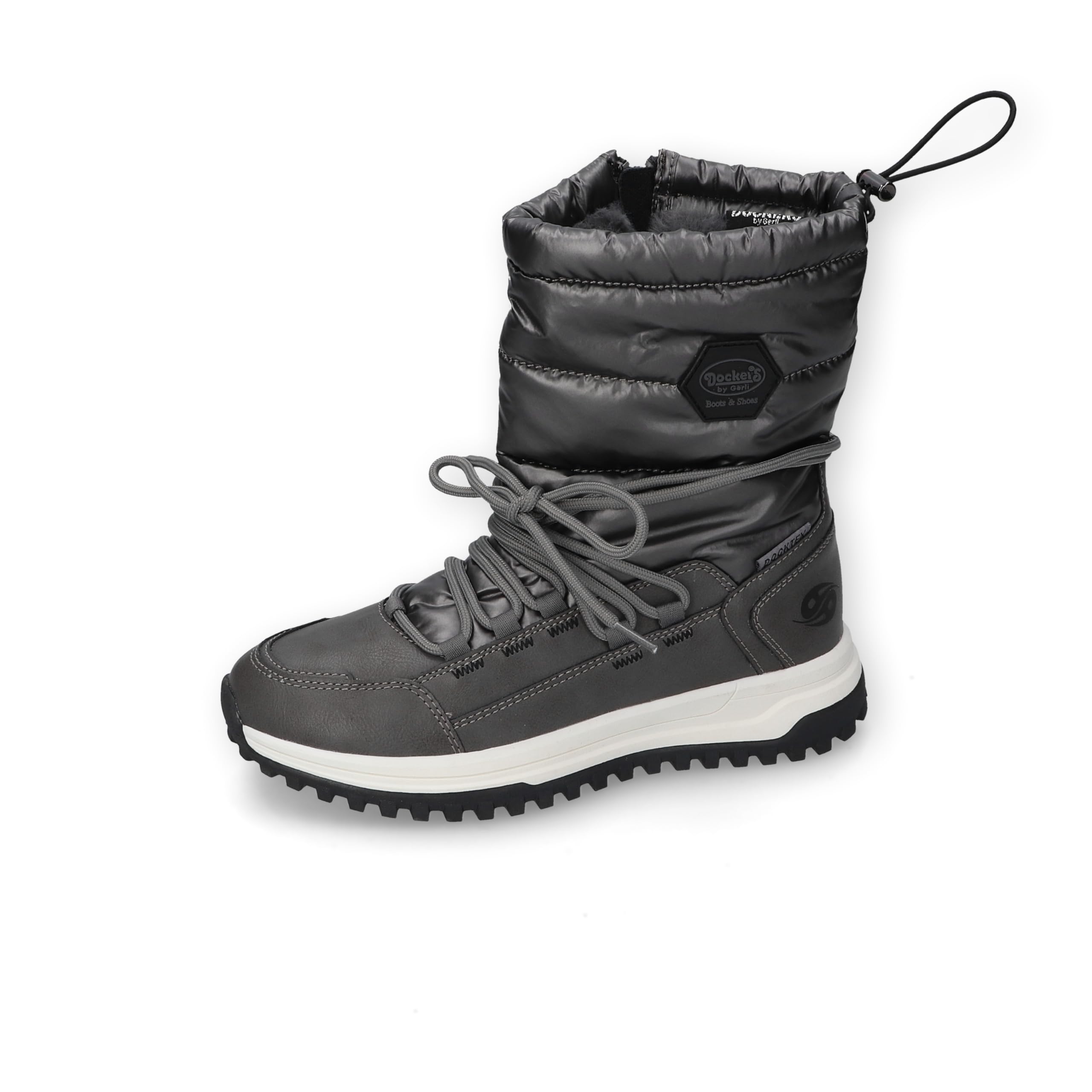 Dockers by Gerli Damen Combat Boots, Frauen Stiefeletten,wasserabweisend,warm gefüttert