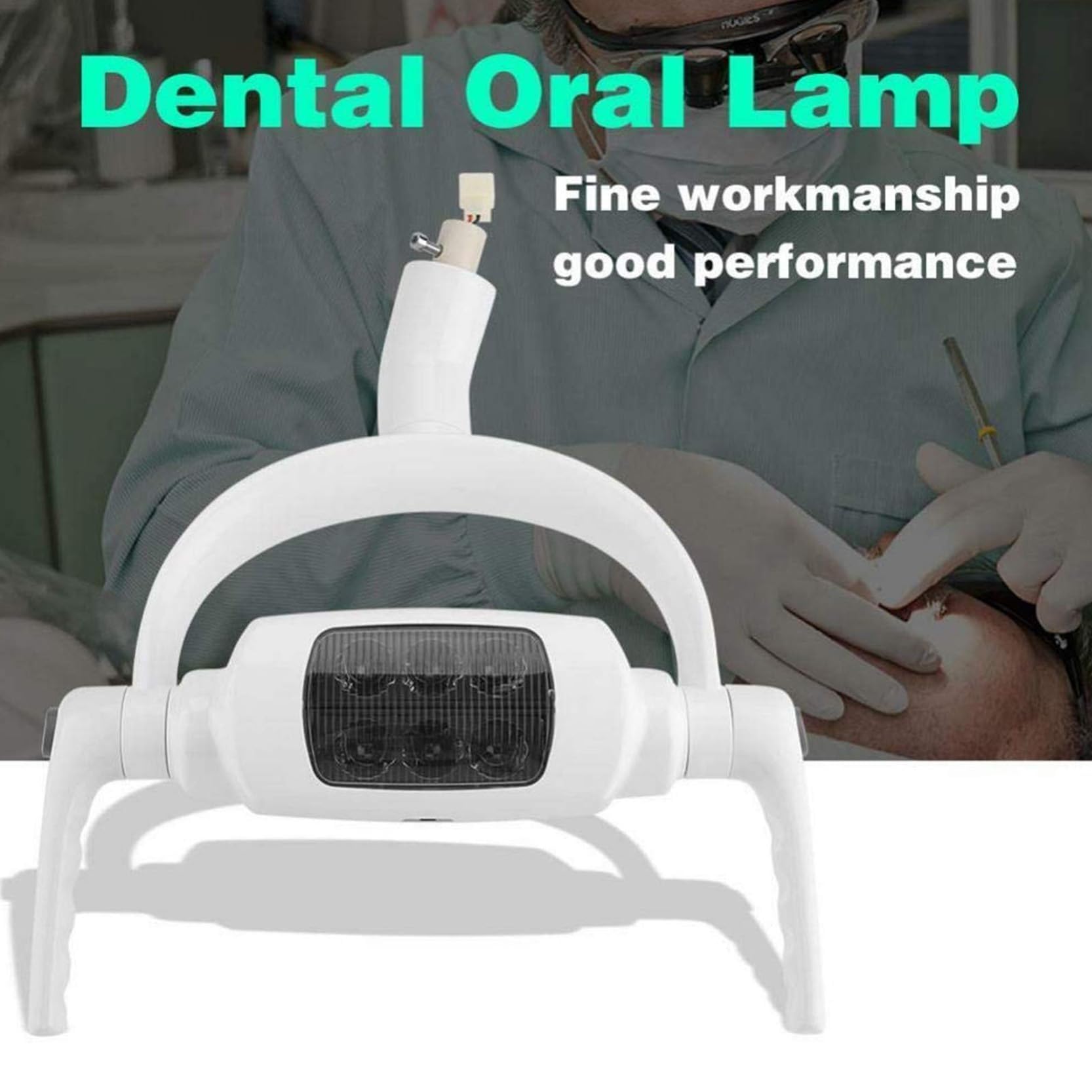 Luz para Examen médico quirúrgico LED Lámpara Colgante For Examen Bucal Dental Con 6 LED De Alta Potencia, Luz Fría Con Ajuste De Brillo For Exámenes Médicos Ambulatorios De Ginecología(26mm)