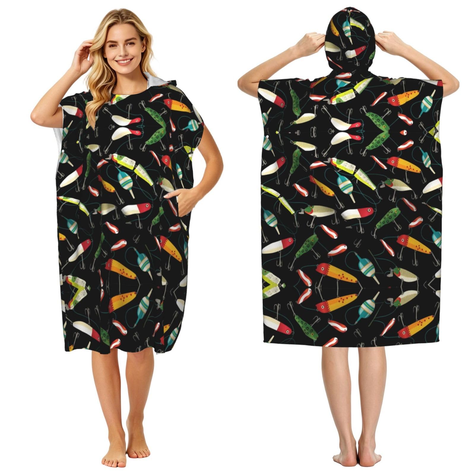 Poncho à capuche pour piscine éliminant la sensation de froid