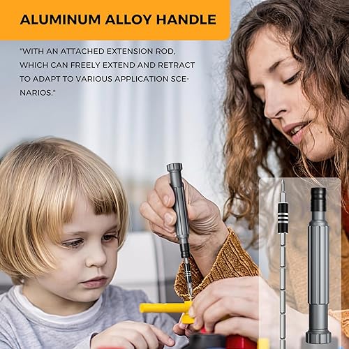 Miniatura 3 de Juego de destornilladores de precisión multibits, 150 destornilladores electrónicos con 120 puntas magnéticas, kit de herramientas de reparación