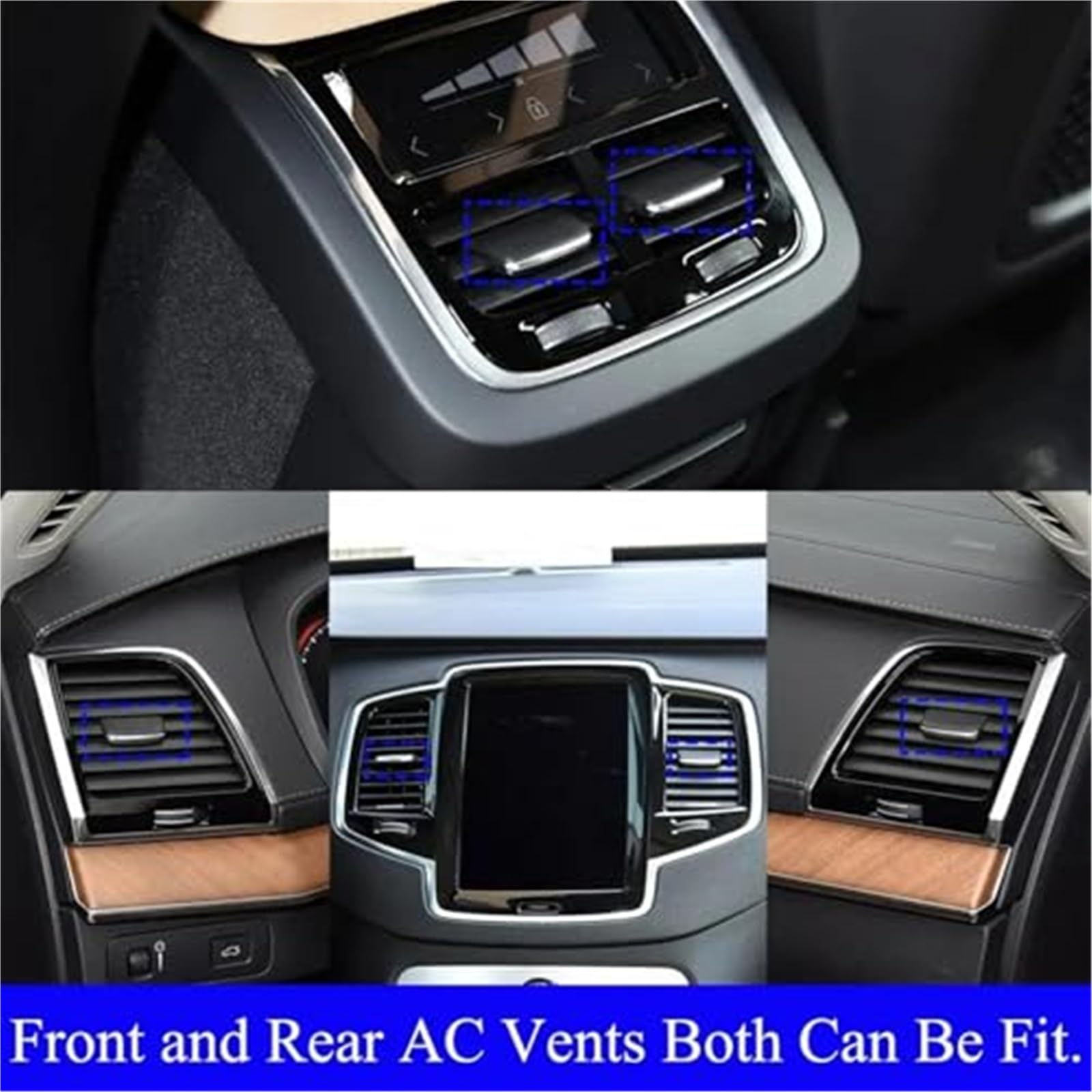 Wylot klimatyzacji, dla VOLVO, XC90 V90 S90 2015-2024 Zestaw