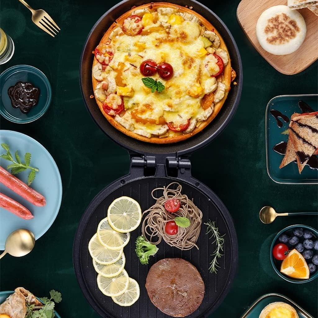 Electric Baking Pan Breakfast Machine Pancake Maker Deep Double-sided Heating Multi-function 26cm