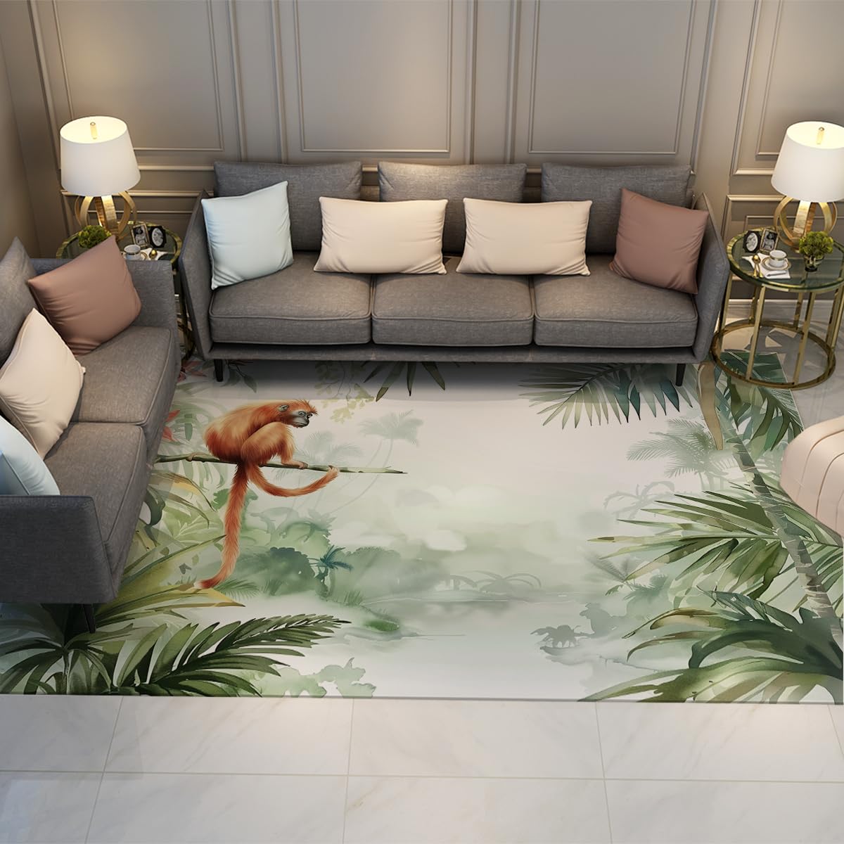 Tapis singe lavable et antidérapant pour crèche et chambre d'enfant