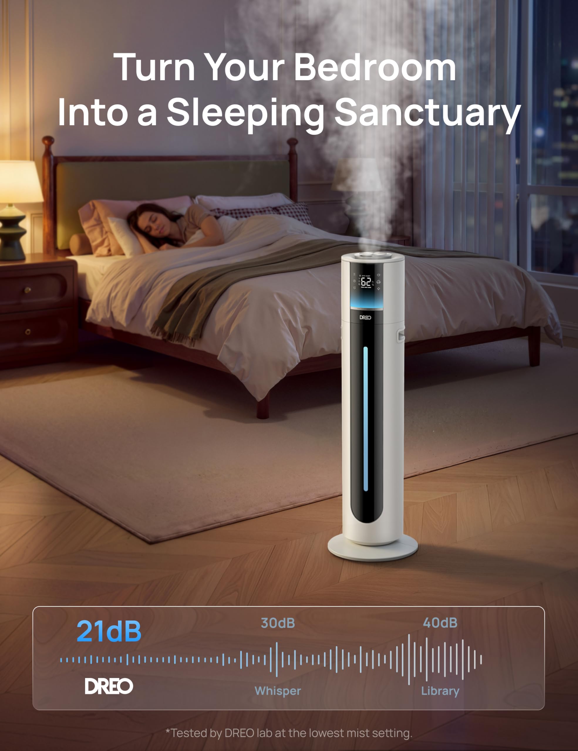 DREO 11L Smart Humidifier - Large Room, 100H Runtime -6 DREO 11L Smart Humidifier - Large Room, 100H Runtime -6