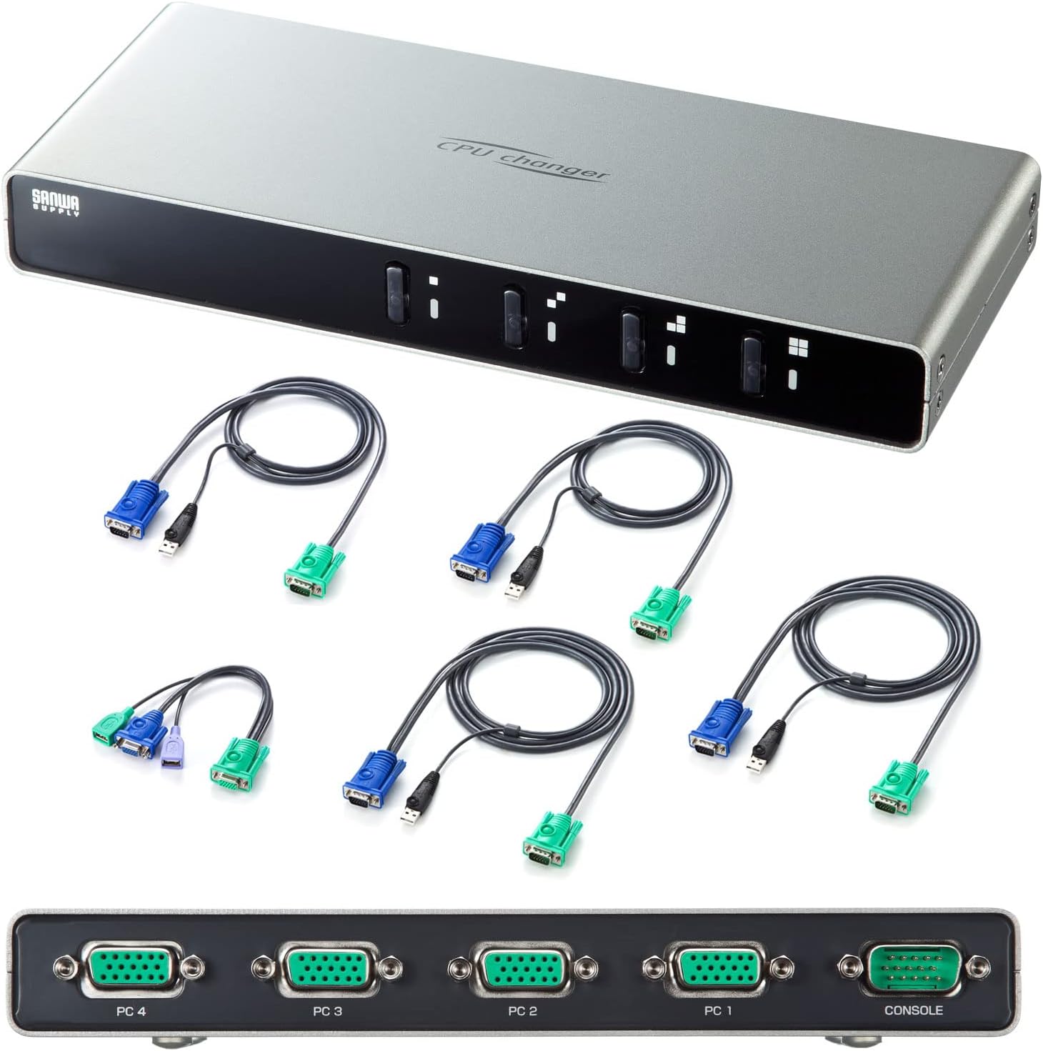 Amazon.co.jp Sanwa Supply SWKVM4LUN2 Outlet KVM Switch, PC Switch