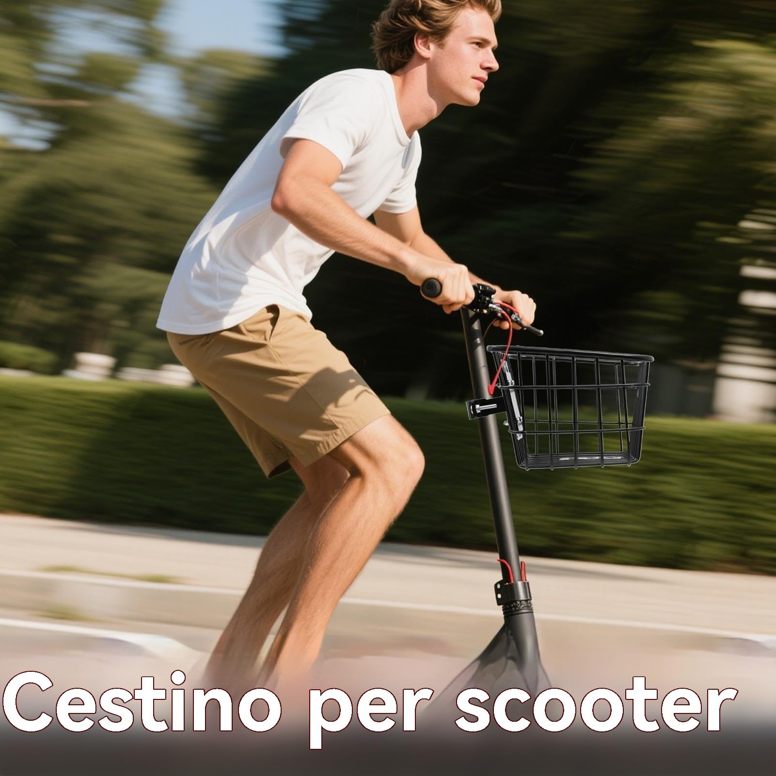 Cestino Anteriore Per Bici - o Montaggio Universale - Grande Capacità, Contenitore Rimovibile, Leggeri Per Ciclismo Adulti E Bambini