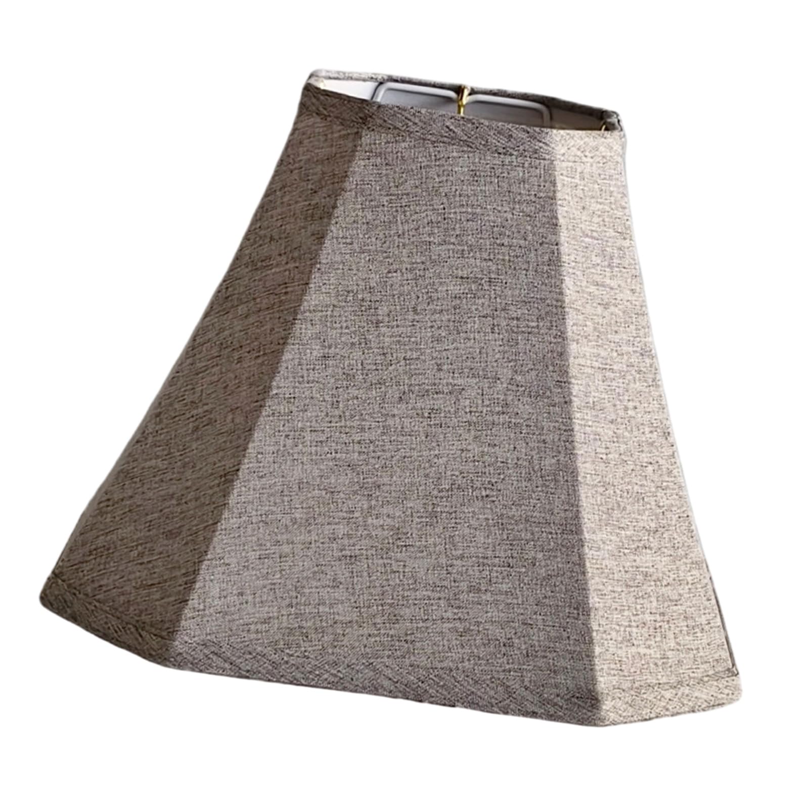 Laikoutd Gray Iinen Modern Americans Fabric Octagonal Lampshade Soft Light Filtering For Home Fabric Lightshade