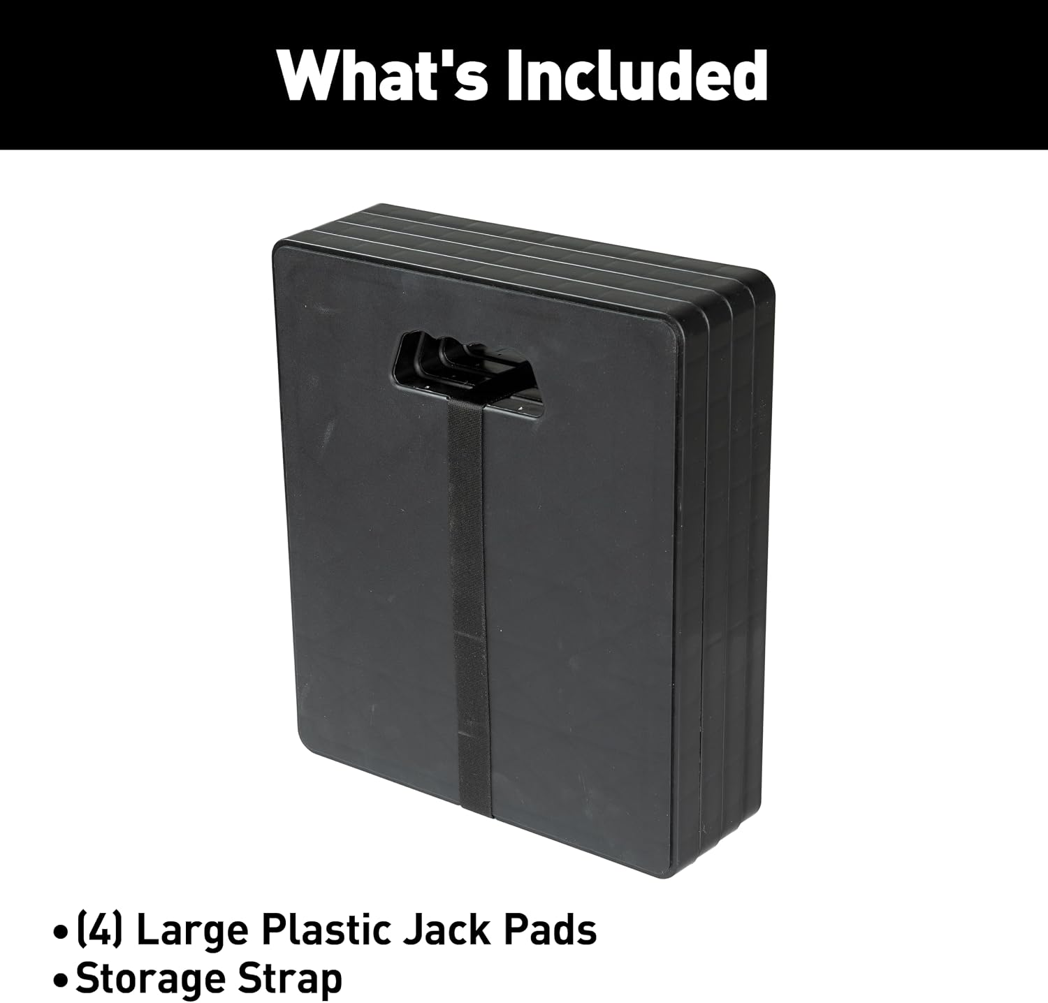 Lippert 4-Pack Large Plastic Jack Pads with 5,000-lb. Total Weight Capacity for 10.8" L x 12" W Jack Area - 2024121198