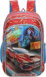 SANTINO, Mochila Infantil Speed Car Tunning Race by Santino Poliéster SCM11U Vermelho