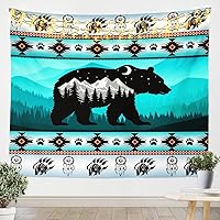 Vista 13 de Tapiz de caballos, tapices aztecas nativos del suroeste, granja, vida silvestre, arte de pared, arte de pared de geometría tribal india