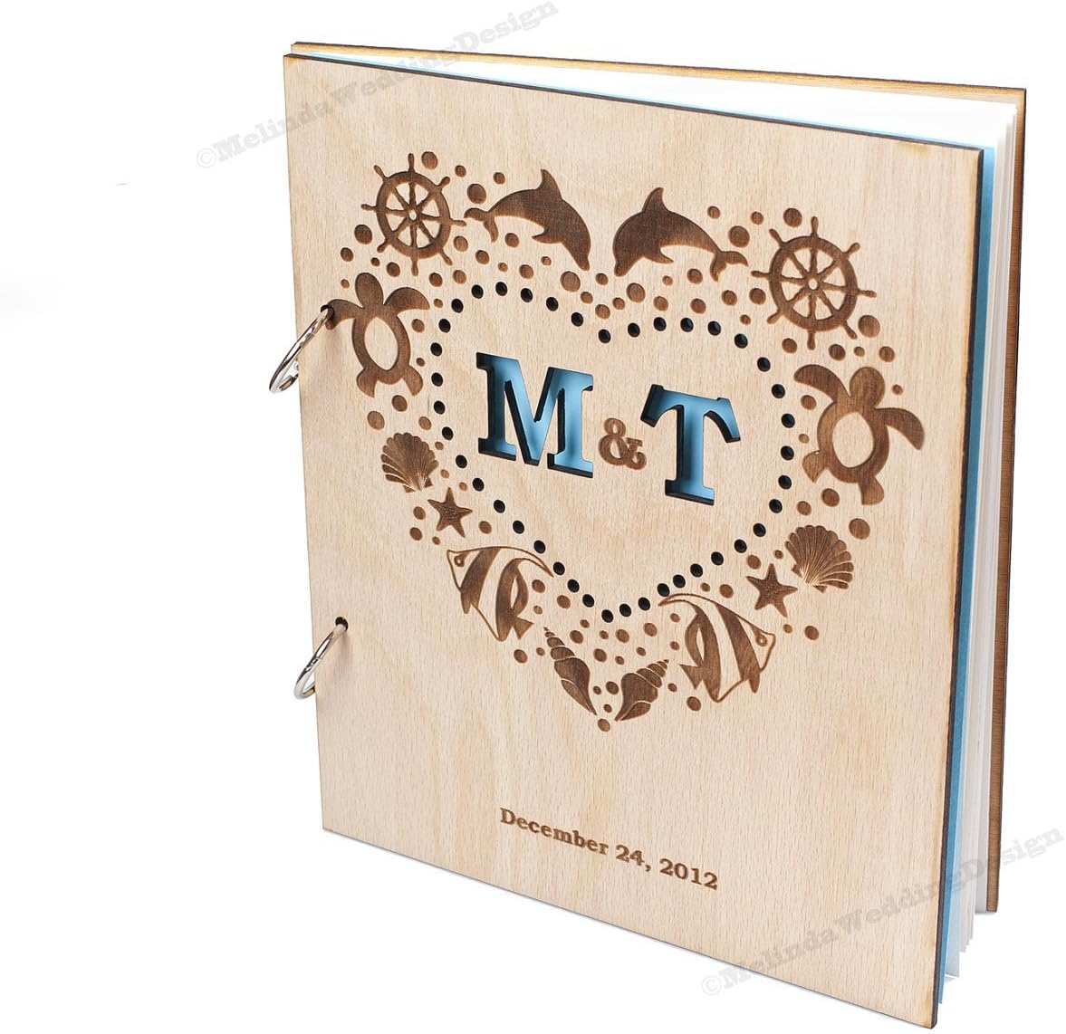 Nautical Custom Wedding Guest Book
