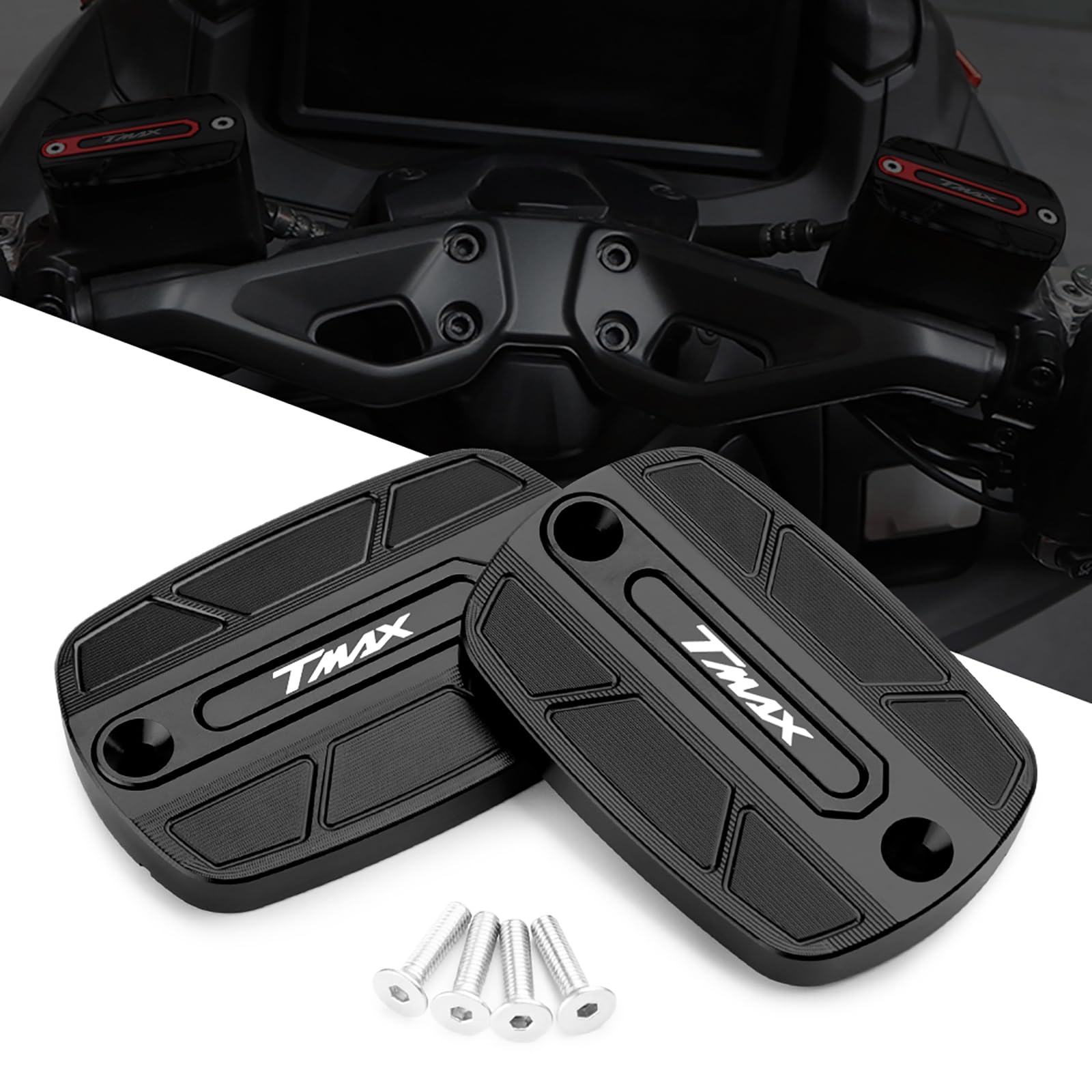 Moto Coperchio Pompa Freno Anteriore per TMAX560 Tech Max Tmax Tmax 560 2020-2024 Tappo del Serbatoio del Liquido del Freno Anteriore per Tmax500 2004-2011; Tmax530 DX SX 2012-2019