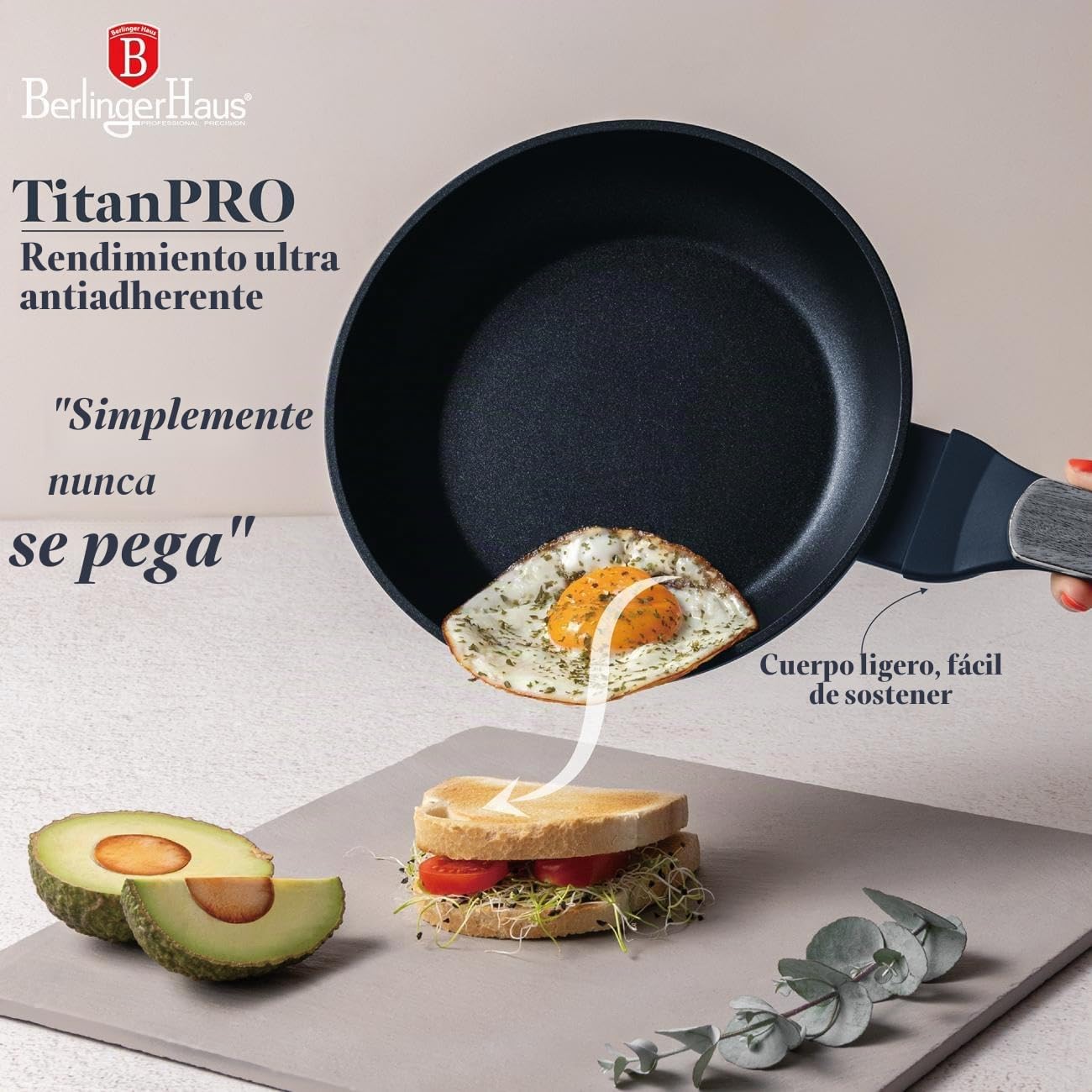 Berlinger Haus Juego de Sartenes Antiadherentes de Aluminio Forjado, Apto para Inducción, 20/24/28 cm, Mango Ergonómico, Ahorro de Energía, Edición Burgundy