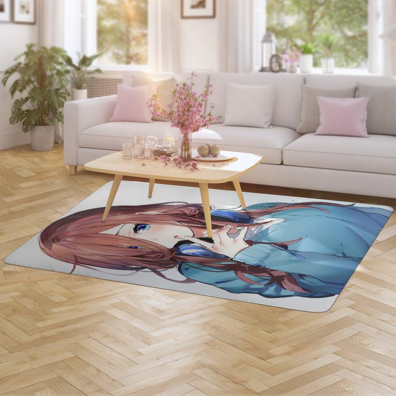 Amazon｜五等分の花嫁 中野 三玖 カーペット アニメ ラグ ラグマット 