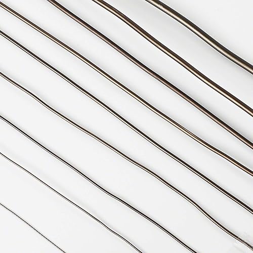 Miniatura 2 de Wazakura Hanafubuki - Alambre de entrenamiento japonés para bonsái de 0.236 in, revestimiento anodizado marrón, aluminio fabricado en Japón, 5.9