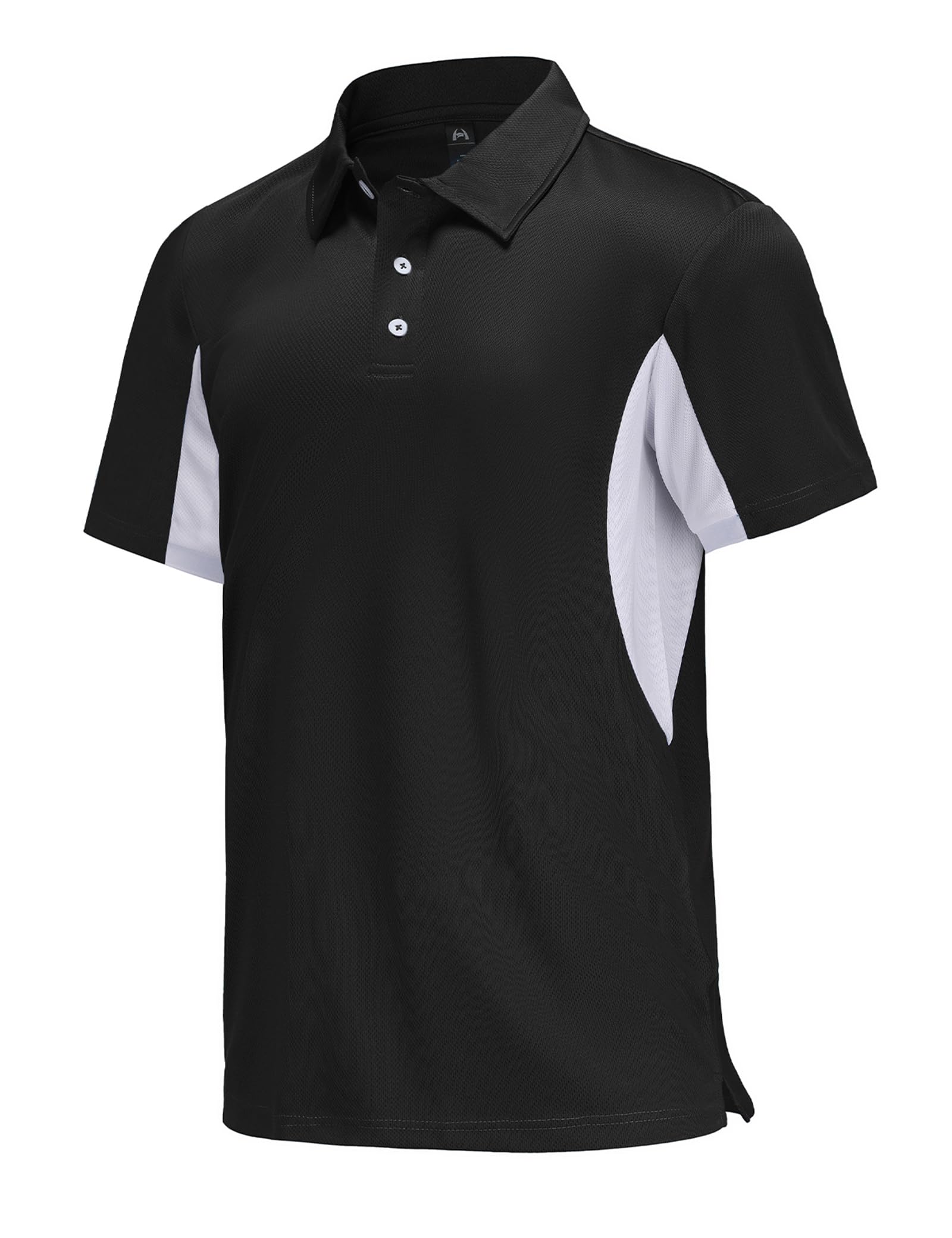 Mens Short Sleeve Golf Polo Shirts Dry Fit Moisture Wicking Performance Casual Sports Polo Shirts for Men