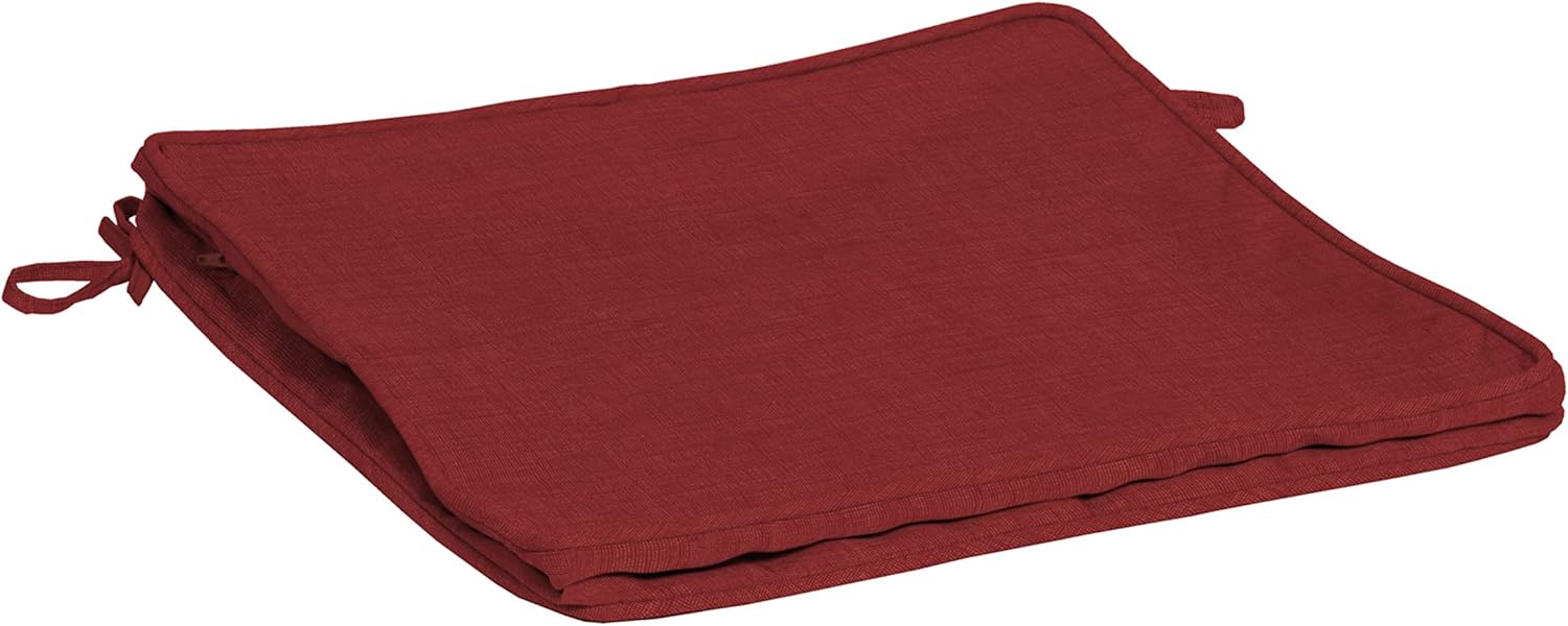 Arden ProFoam Essentials Outdoor Dining Seat Cushion Cover, 20 x 20, Patio Cushion, Rain-Proof, Fade Resistant, Ruby Red Leala