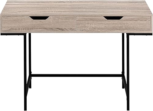 Miniatura 5 de Monarch Specialties I 7555 Escritorio para computadora, oficina en casa, laptop, cajones de almacenamiento, 48 pulgadas de largo, trabajo, metal,