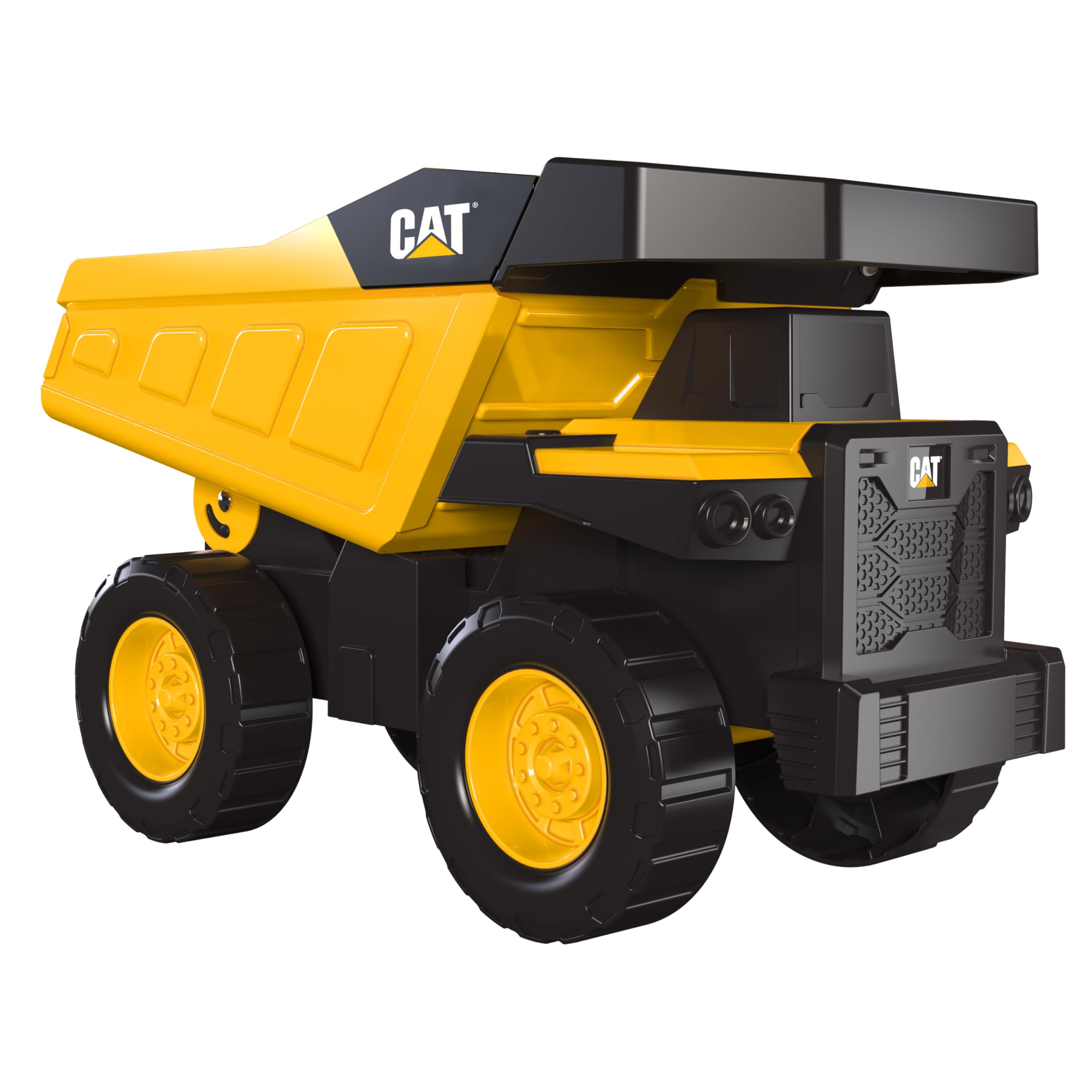 Cat Construction Toys, Real Steel Dump Truck – 12” Heavy Duty Steel Construction Toy with Realistic Working Dump Bed – Durable Vehicle for Indoor & Outdoor Play – Ages 3+