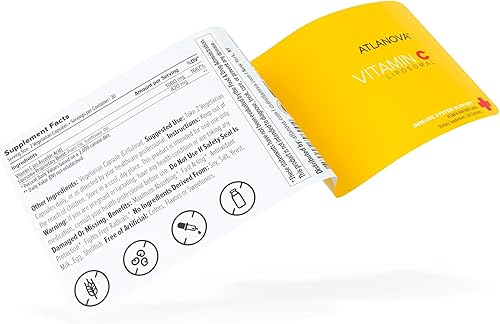 Miniatura 7 de ATLANOVA Vitamina C liposomal verdadera 1000 mg cápsulas veganas mejor natural sin OMG fabricado en Estados Unidos Antioxidante Máxima Absorción
