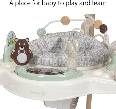 Safety 1st Bob-and-Twist Baby Activity Center, 3-in-1 Play Center, Bouncer, and Baby Jumper, Dunes Edge, Folding