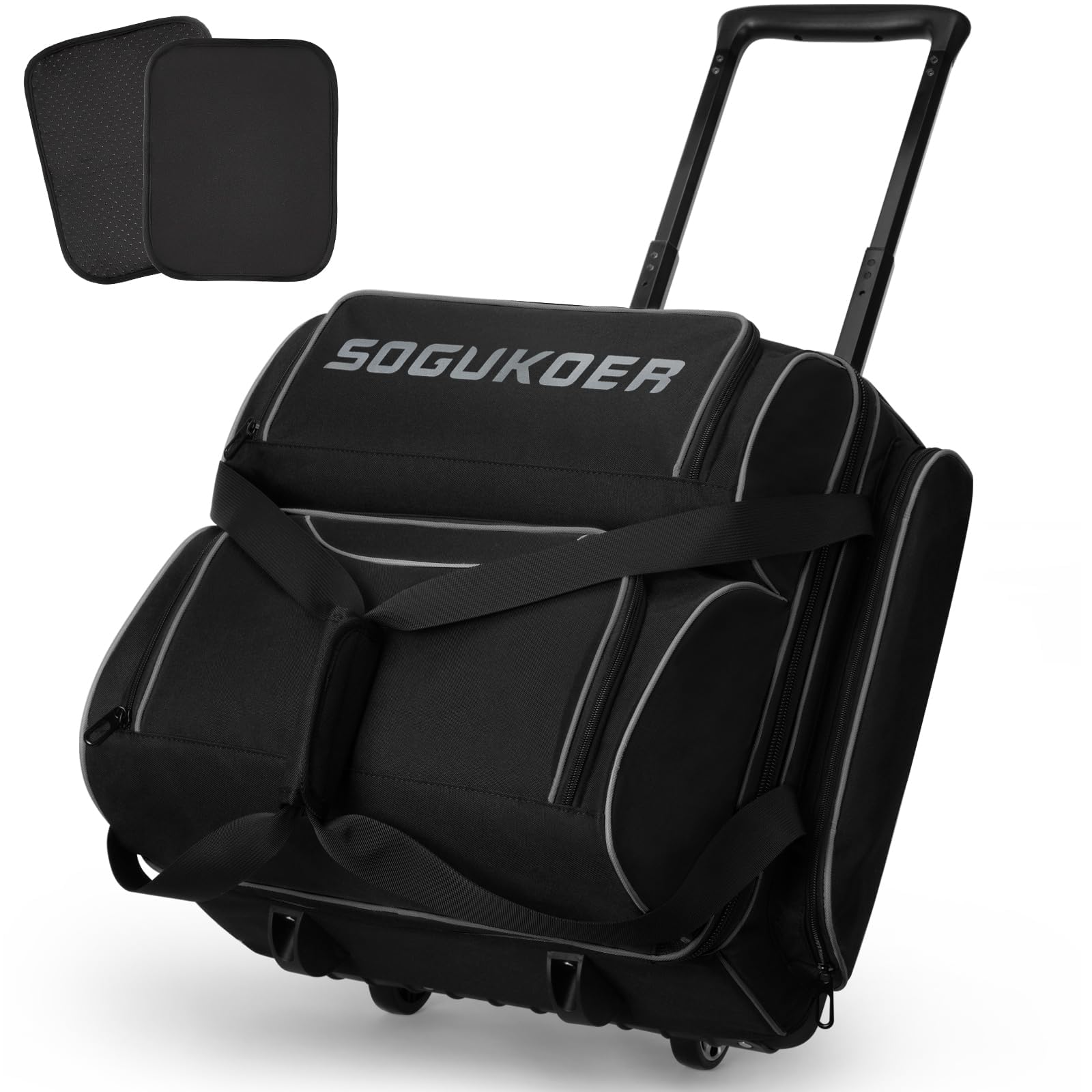 Photo 1 of 4 Ball Bowling Bag with Wheels Bowling bag with Integrated Main Compartment