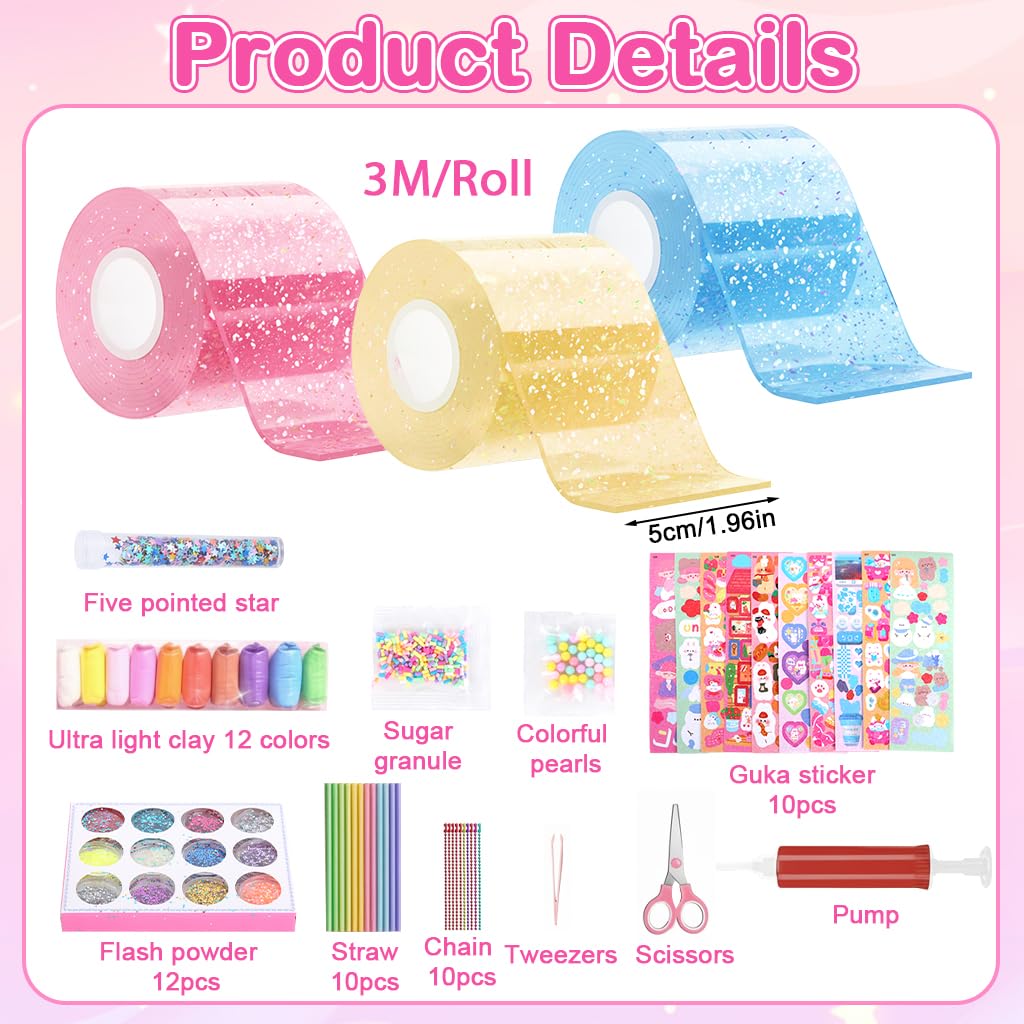 DIY Glitter Jelly Tape Kit - Kids Crafting Fun -2 DIY Glitter Jelly Tape Kit - Kids Crafting Fun -2