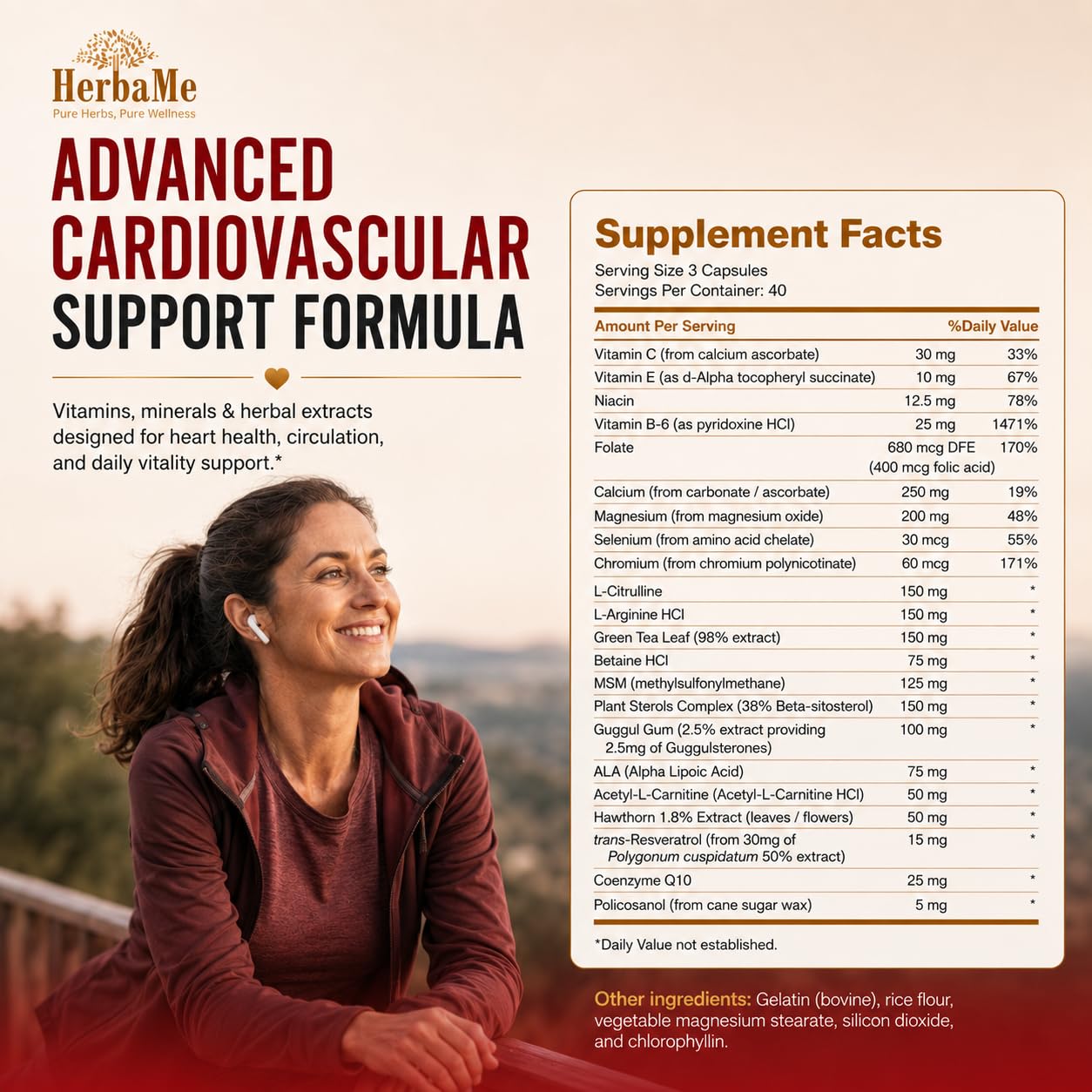 HerbaMe Heart Health Supplement for Circulation & Blood Flow Support — Amazon image 9