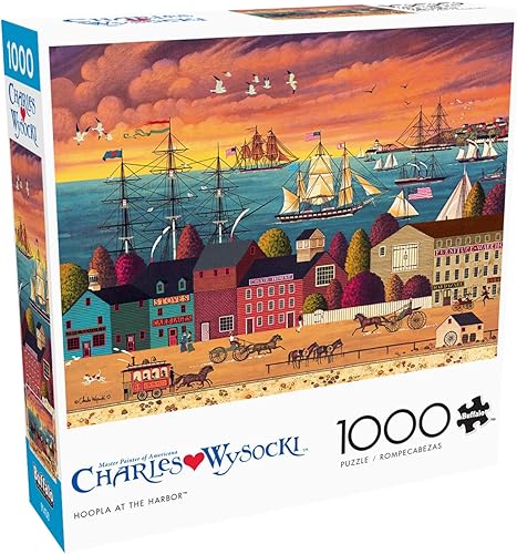 Vista 93 de Buffalo Games - Charles Wysocki - Witch's Bay - Rompecabezas de 1000 piezas para adultos - Rompecabezas desafiante perfecto para noches de juego