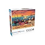 Buffalo Games - Charles Wysocki - Hoopla at The Harbor - 1000 Piece Jigsaw Puzzle for Adults -Challenging Puzzle Perfect for Game Nights - Finished Size is 26.75 x 19.75