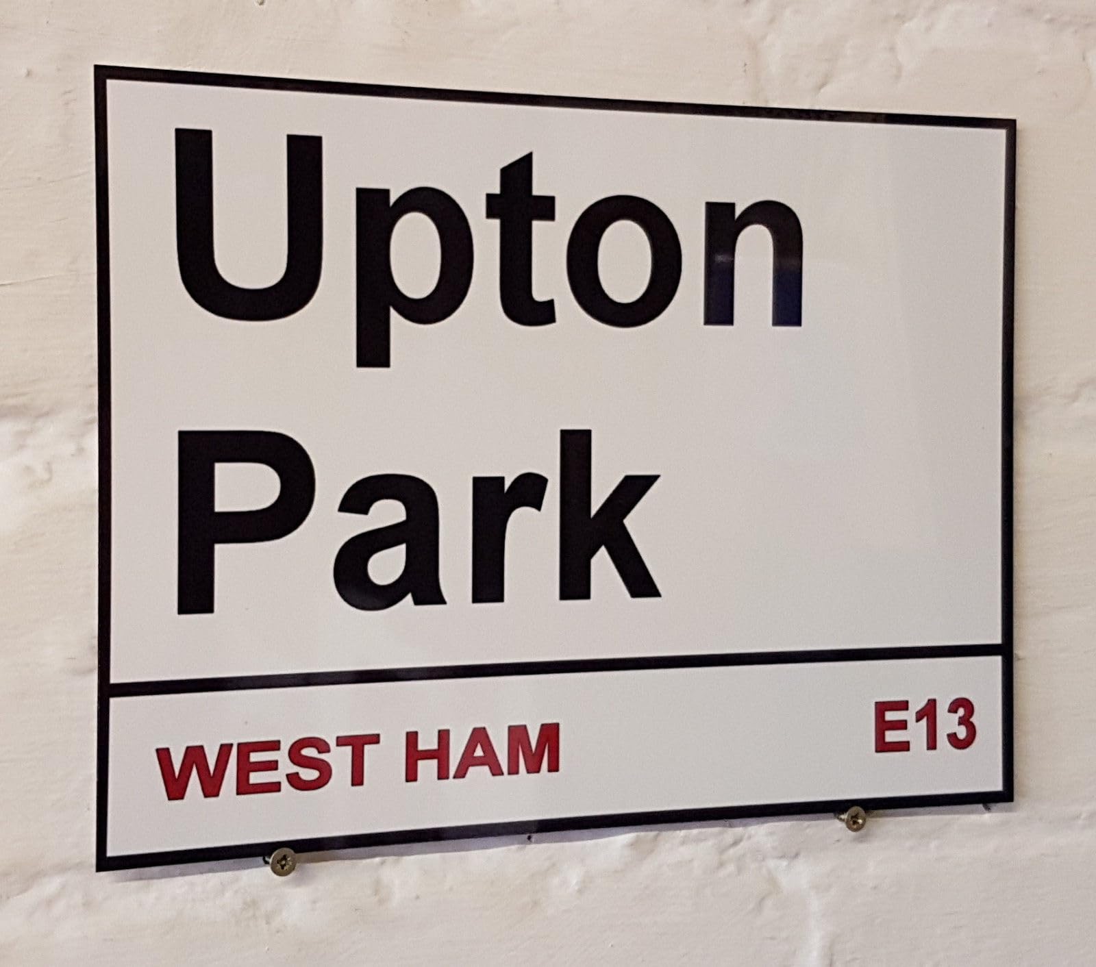 Yelaceccb New Metal Street Sign West Ham Utd Fc Upton Park Metal Street Sign 8X12 Inches