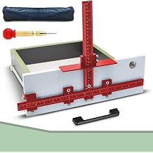 Cabinet Hardware Jig,Aluminum Alloy Cabinet Handle Template Tool-Cabinet Jig for Fast and Accurate Installation of Handles and Pulls Red