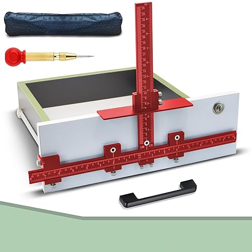 Miniatura 7 de Plantilla de hardware de gabinete, plantilla de aleación de aluminio, plantilla de gabinete para una instalación rápida y precisa de manijas y