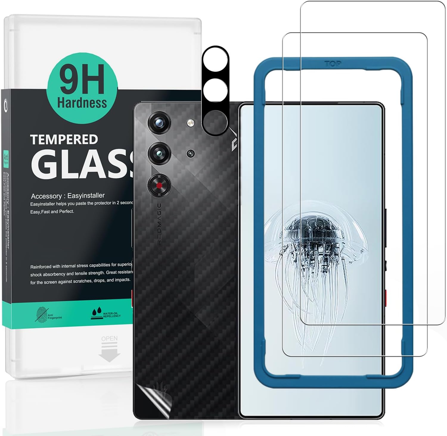 Ibywind Screen Protector For OnePlus 6T [Pack Of 2] 9H Tempered Glass