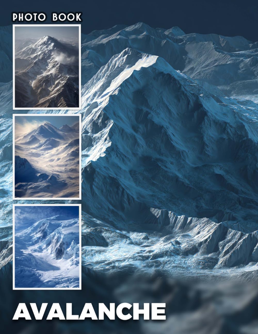 Avalanche Photobook: Snow Avalanche Photography Displaying Dramatic Winter Scenes And Snowy Mountain Landscapes