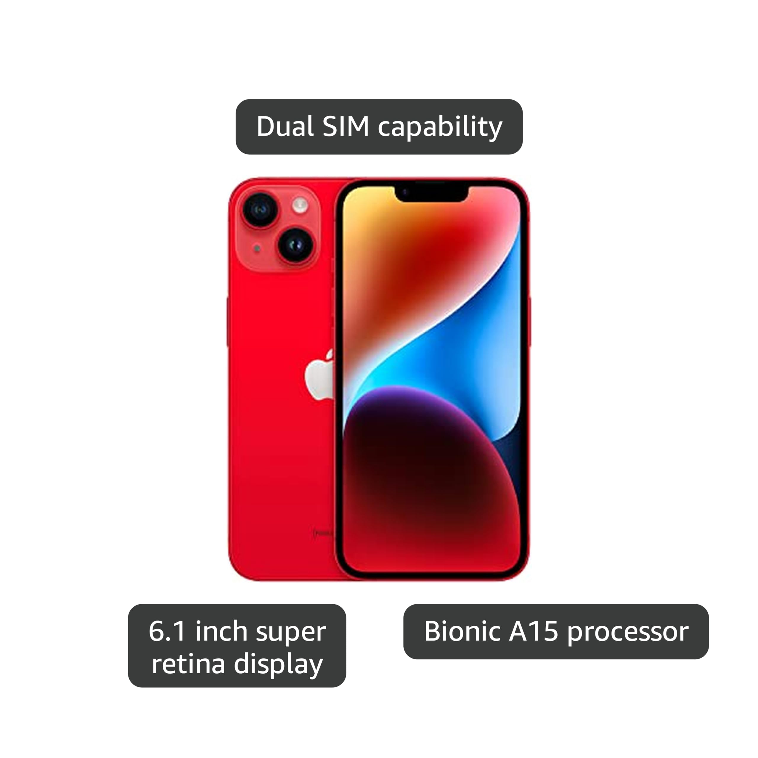 Amazon.com: Apple iPhone (Renewed Premium) 14, 512GB, (Product