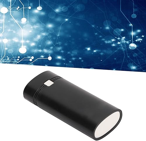 Miniatura 2 de GOWENIC 18650 Cargador de batería Banco de energía, Universal DIY USB Power Bank Box Shell para teléfono inteligente, moderno y portátil (negro)
