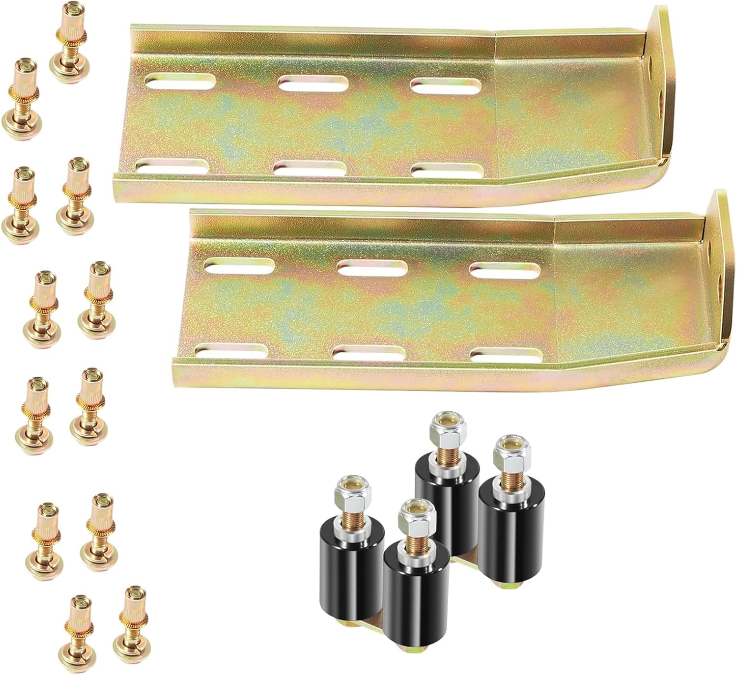 YMT 2Set 13-04387 Upper Roller Bracket Kits Fits for Peterbilt 379 Hood & Door, Replace for 13-04391 13-04667 13-04403