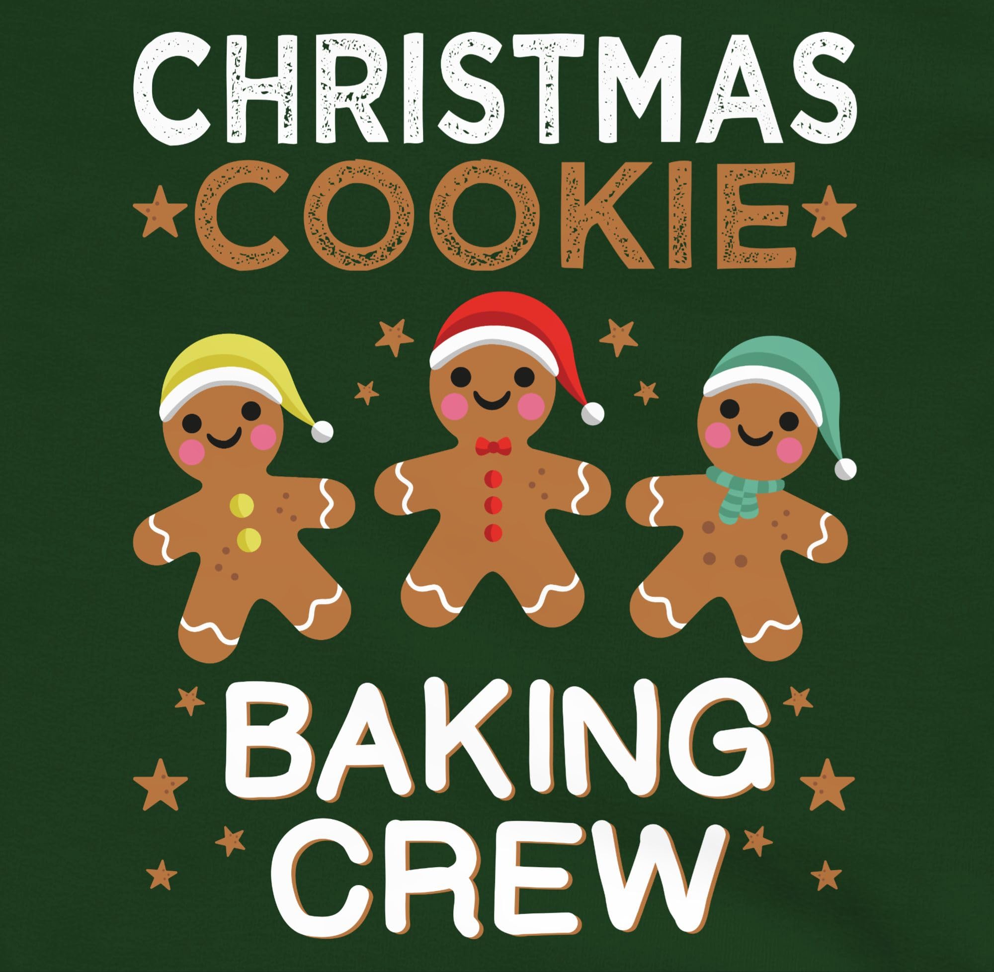 Shirtracer - Pullover Damen Hoodie Frauen - Weihnachten Geschenke Bekleidung - Christmas Cookie Baking Crew I Lebkuchenmännchen I Lebkuchen Männer I Gingerbread Man I Lebkuchenmann