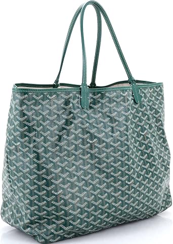 Pre-Loved Saint Louis Tote Coated Canvas GM, Green