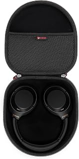 XANAD Hard Case for Sony WH-1000XM5 WH-1000XM4 WH-1000XM3 Noise Cancelling Wireless Headphones (Black Lining)