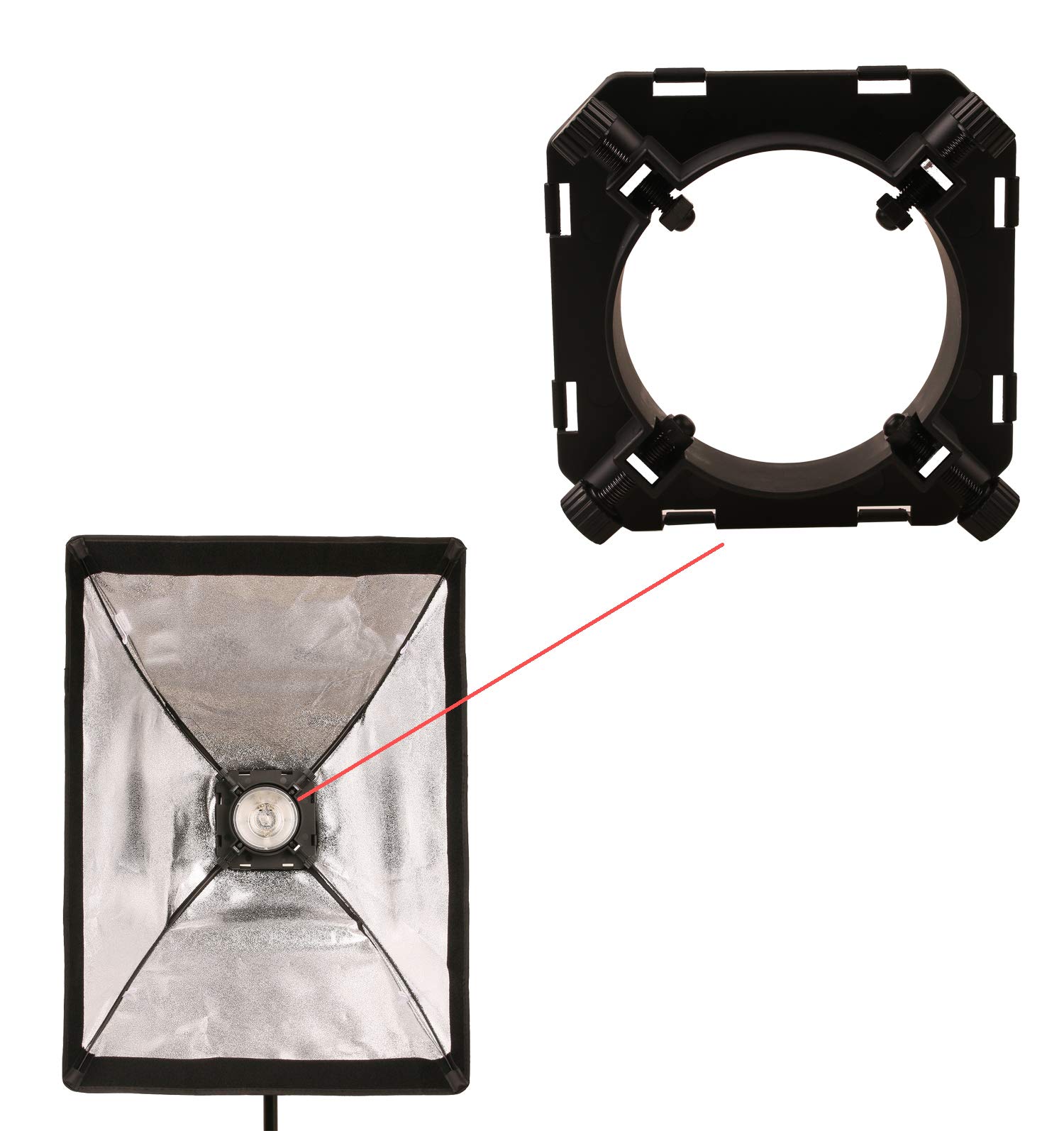 Godox Softbox - Supporto universale + griglia 50 x 70 cm