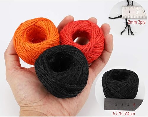 Miniatura 5 de Cuerda de yute de 1312 pies, 16 rollos de cuerda gruesa para bricolaje, manualidades, envoltura de regalos, decoración del hogar y jardín (16