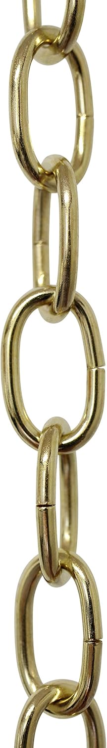 RCH Hardware CH-S56-11S-PB-164 09 Gauge Decorative Solid Steel Standard Link Fixture Chain | 1 Reel/ 164'
