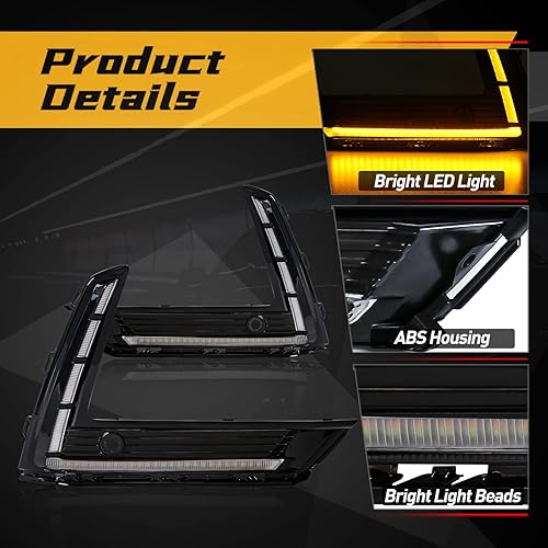 Miniatura 5 de Luces de circulación diurna para Honda CRV 2023-2024 Lámpara antiniebla LED de tres colores con luz de señal de giro secuencial para luz antiniebla