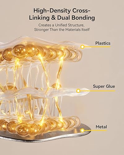 Miniatura 3 de Super Pegamento en Gel con Control de Precisión, 5MLDoble Interbloqueo Molecular Pegamento Super Fuerte de CA Transparente para Plástico de Zapatos,