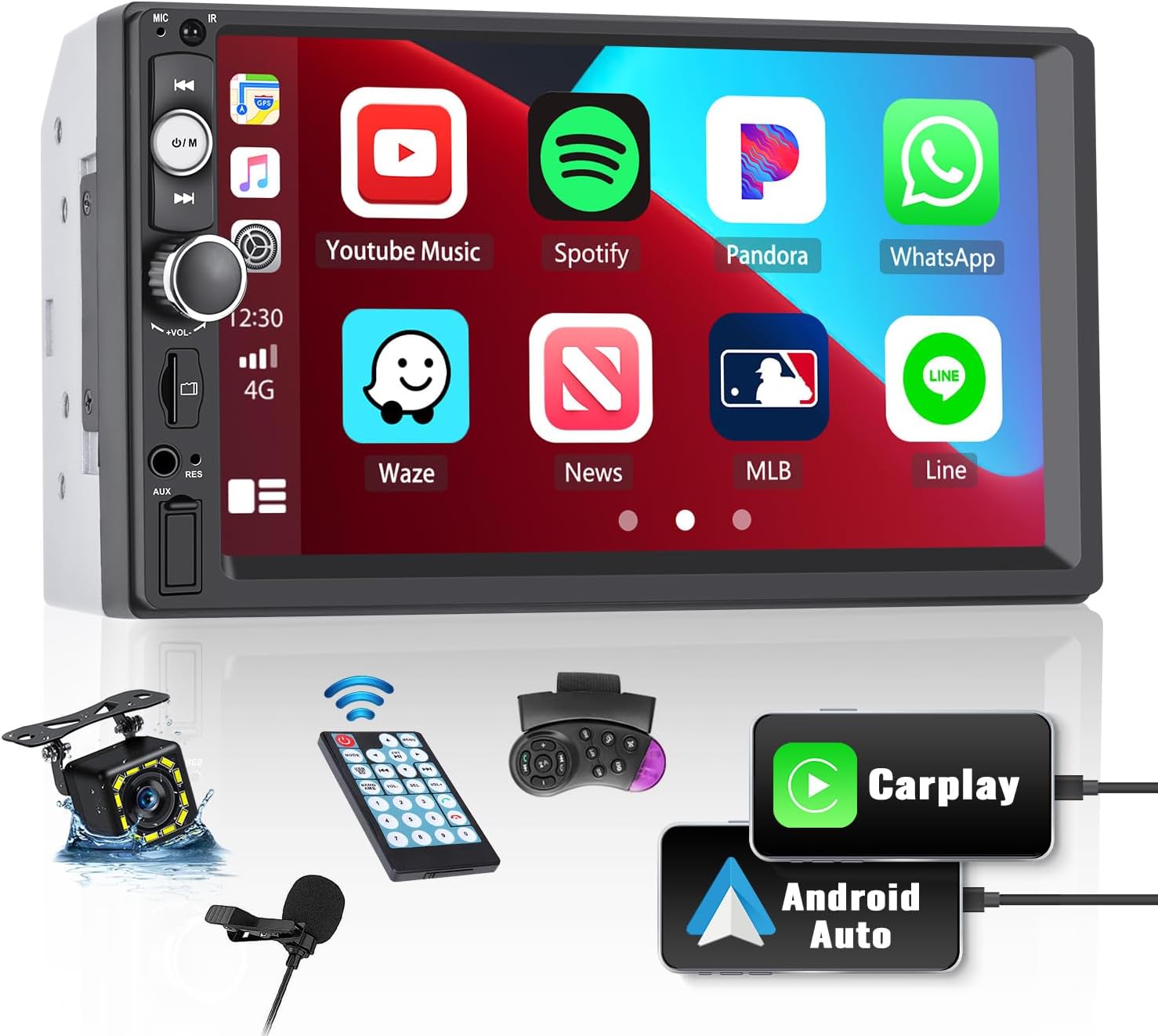 2 64G] Android 13 Autoradio für Ford Focus mk2 Mondeo Cmax Galaxy Smax Kuga mit Carplay/Android