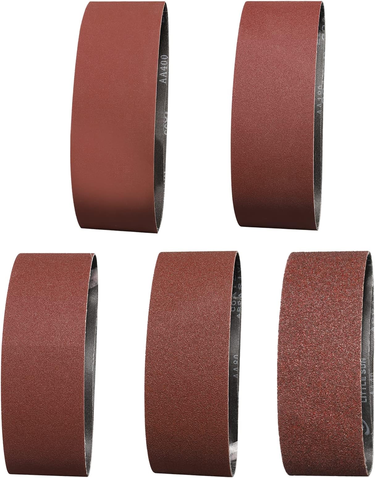 30 Schleifbänder 40x303 Mm – Gewebe-Schleifbänder Mit Aluminiumkorund, Körnung 40–180, Für Holz, Kunststoff, Lack