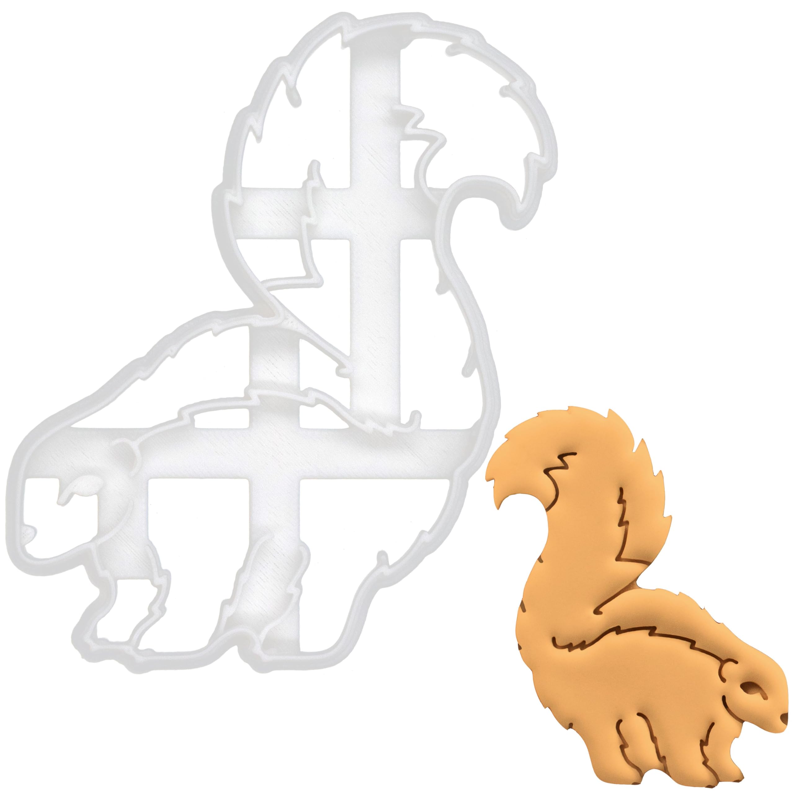 BAKERLOGY Realistic Skunk Cookie Cutter - Detailed Biscuit Cutter Design for Baking and Crafts, Ideal on Fondant, Dough, Clay