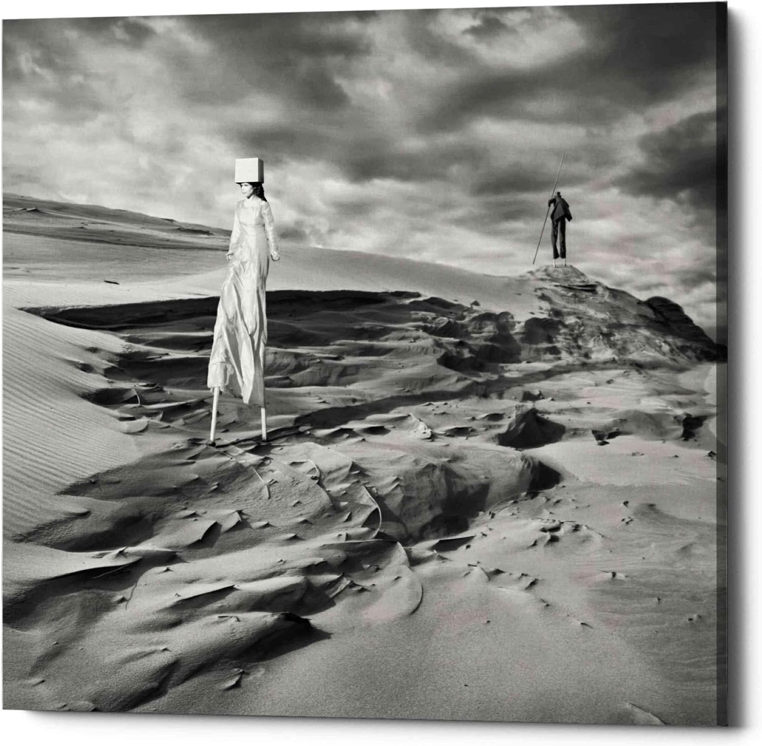 Epic Graffiti 'Lunar Marriage' by Dariusz Klimczak, Canvas Wall Art, 12"x12"